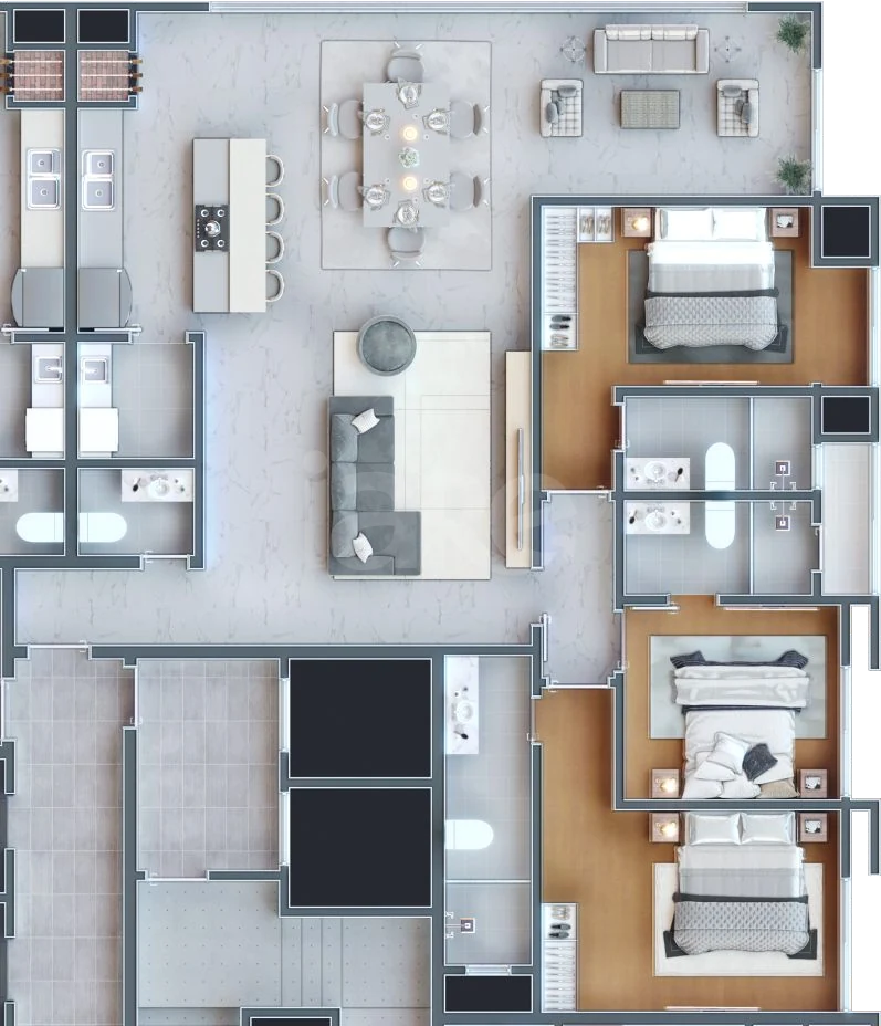 Planta — Apartamento 131 m²
