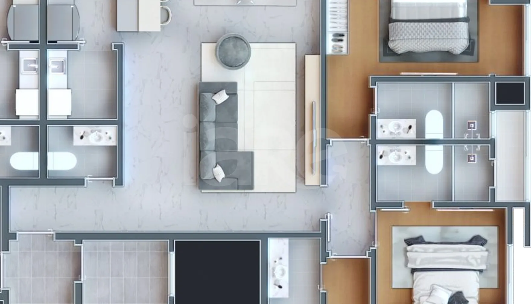 Planta — Apartamento 131 m²