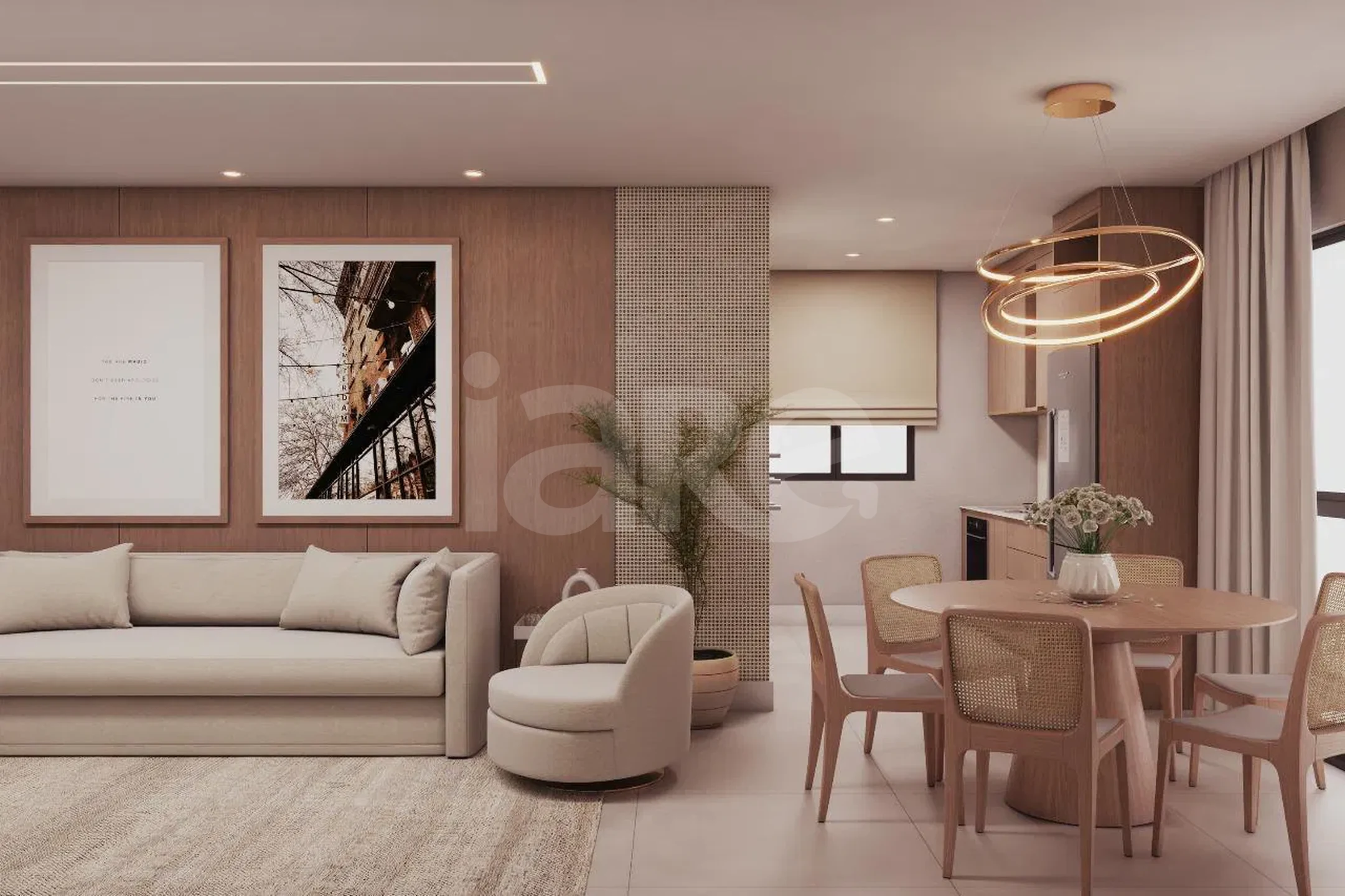 Porto Crystal - Apartamento com 72,18 m², em Perequê — foto 2