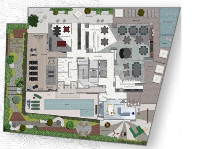 Planta — Pavimento lazer