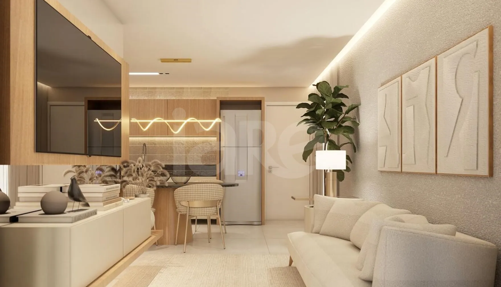 Maria Bernadete Home - Apartamento com 57,65 m², em Bancários — foto 4