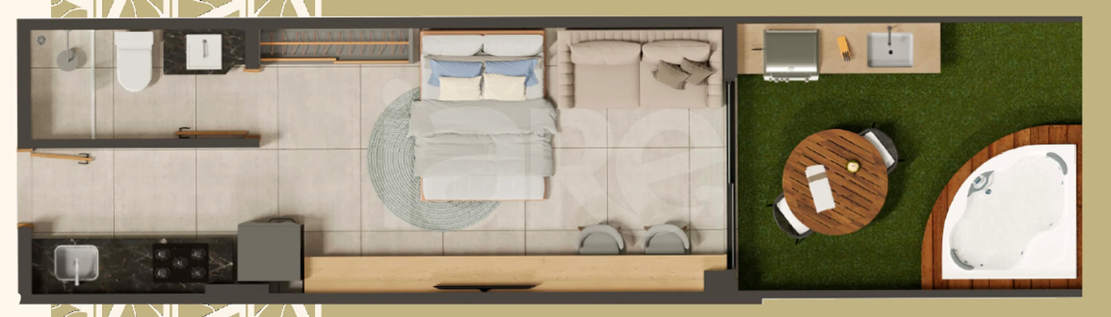 Planta — Garden 35,31 m²