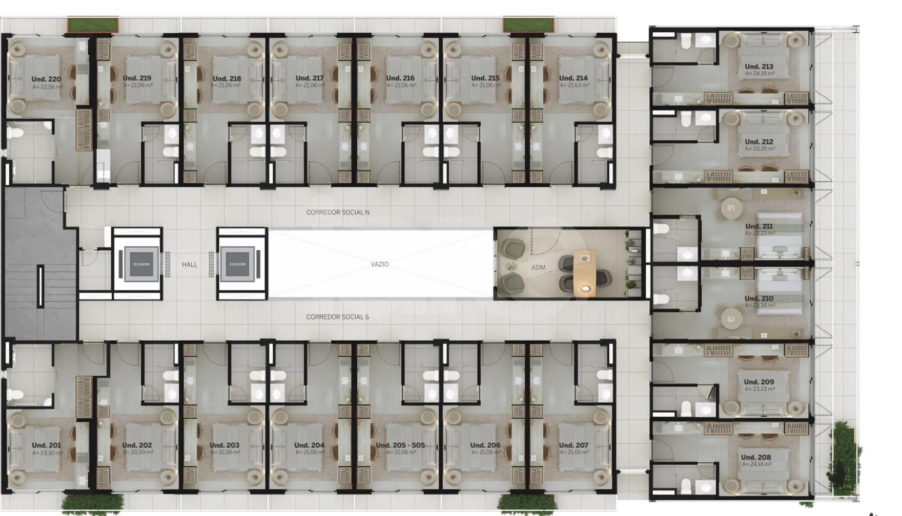 Planta — Pavimento 2