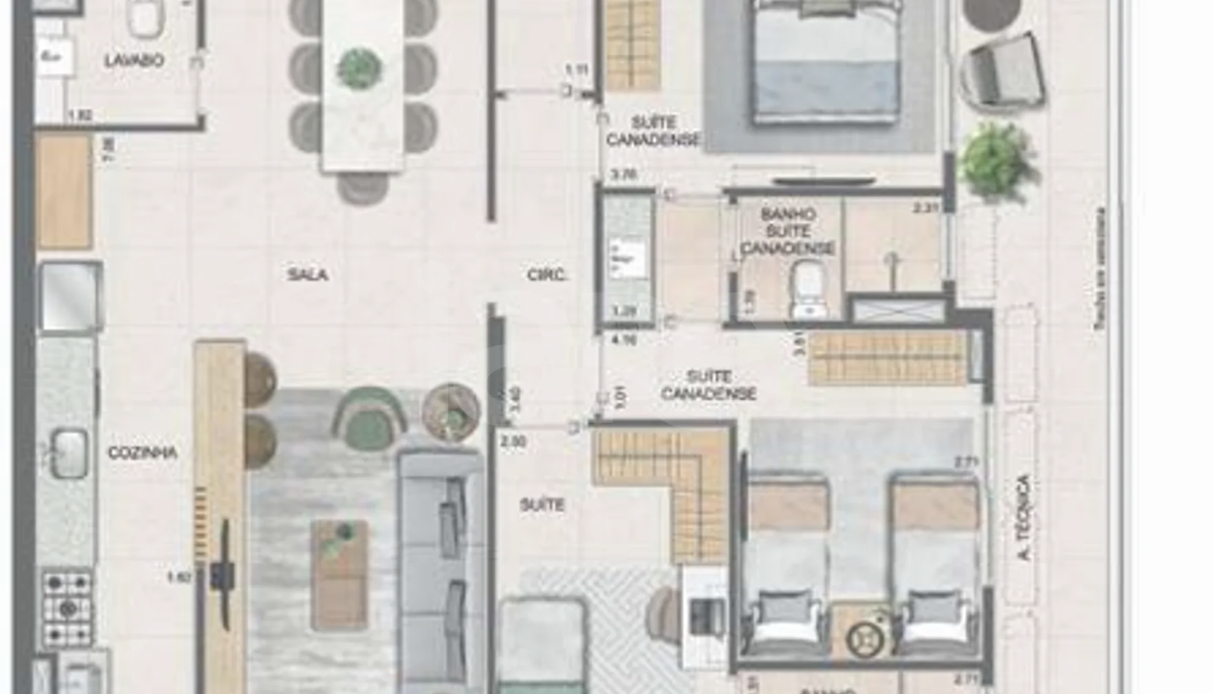 Planta — Garden 163,62 m²