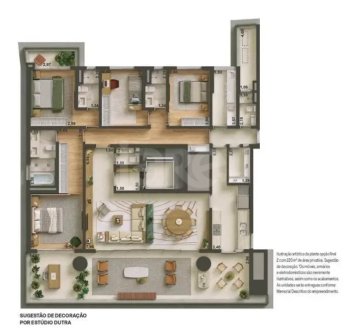Planta — Apartamento 219,94 m²