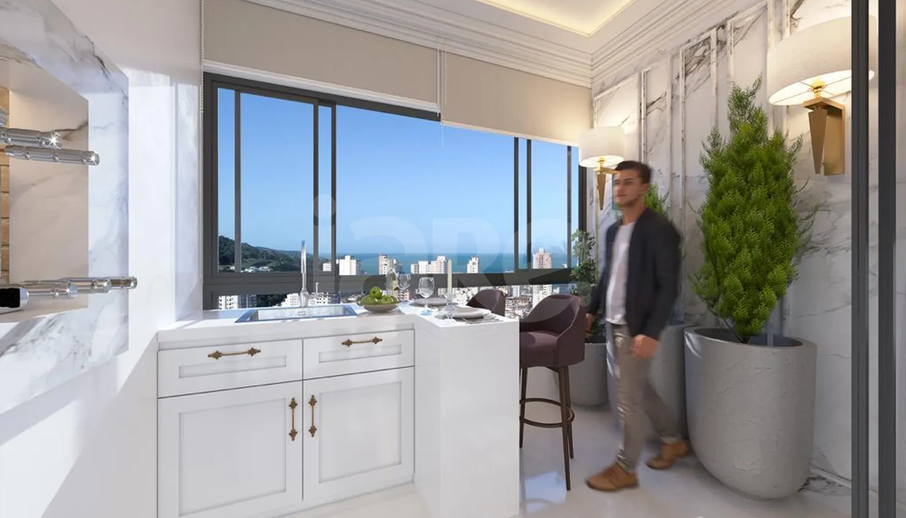 Augustus Residence - Apartamento com 56,74 m², em Morretes — foto 3