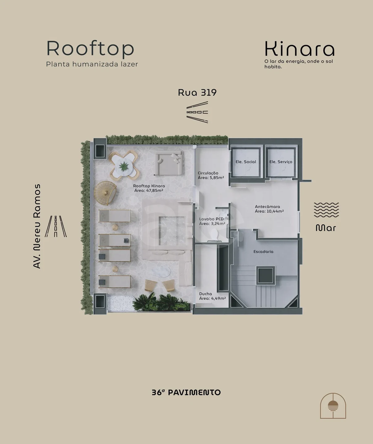Planta — Pavimento rooftop