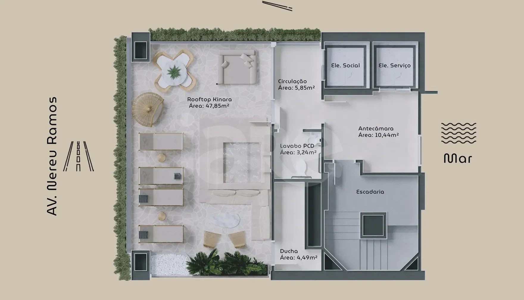 Planta — Pavimento rooftop