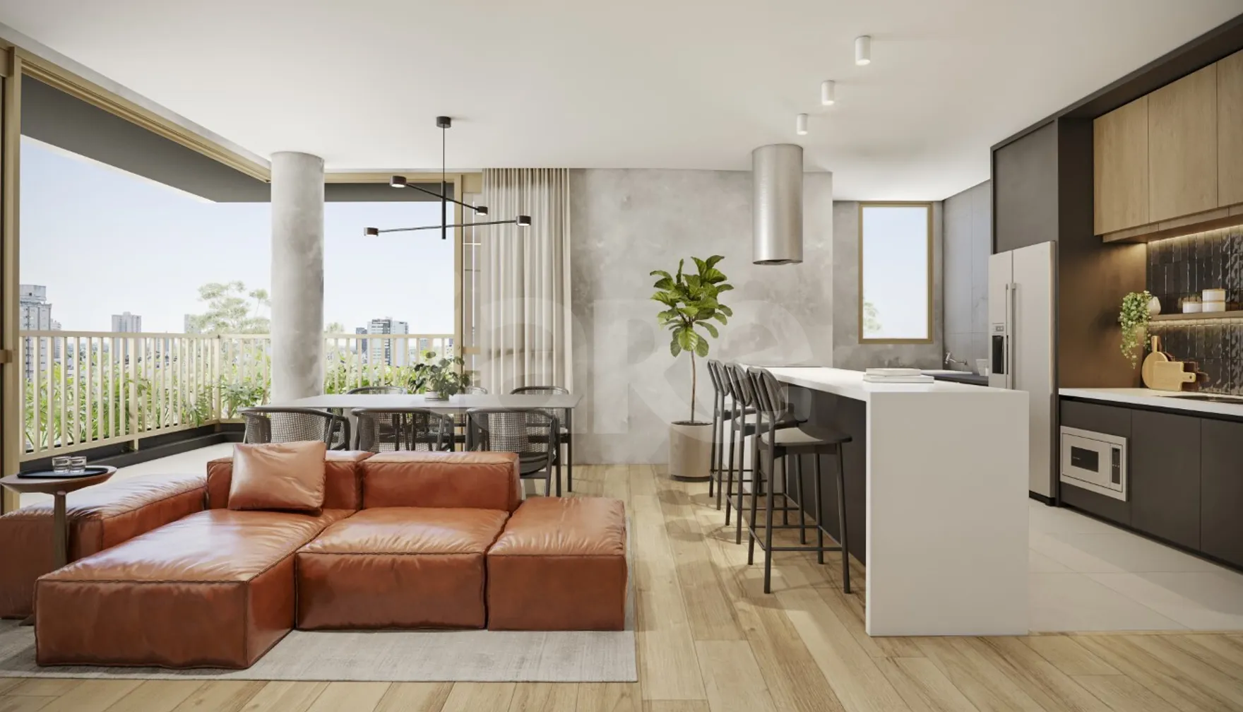 Galeria Hype Casa Nativa - Apartamento com 70,23 m², em Juvevê — foto 2