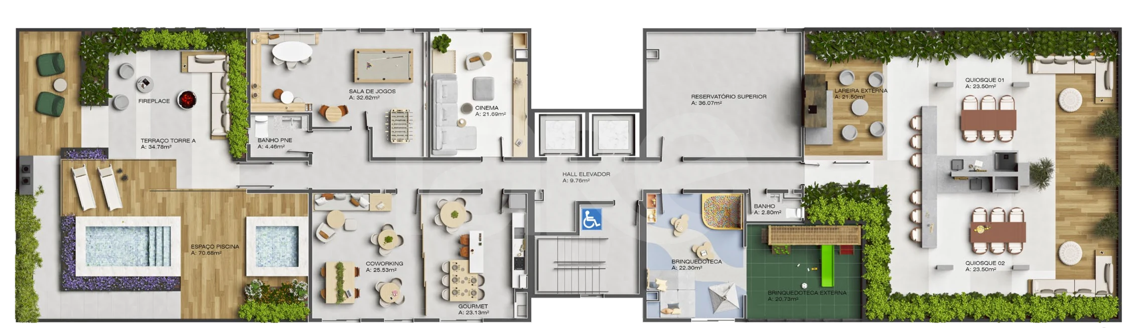 Planta — Pavimento rooftop