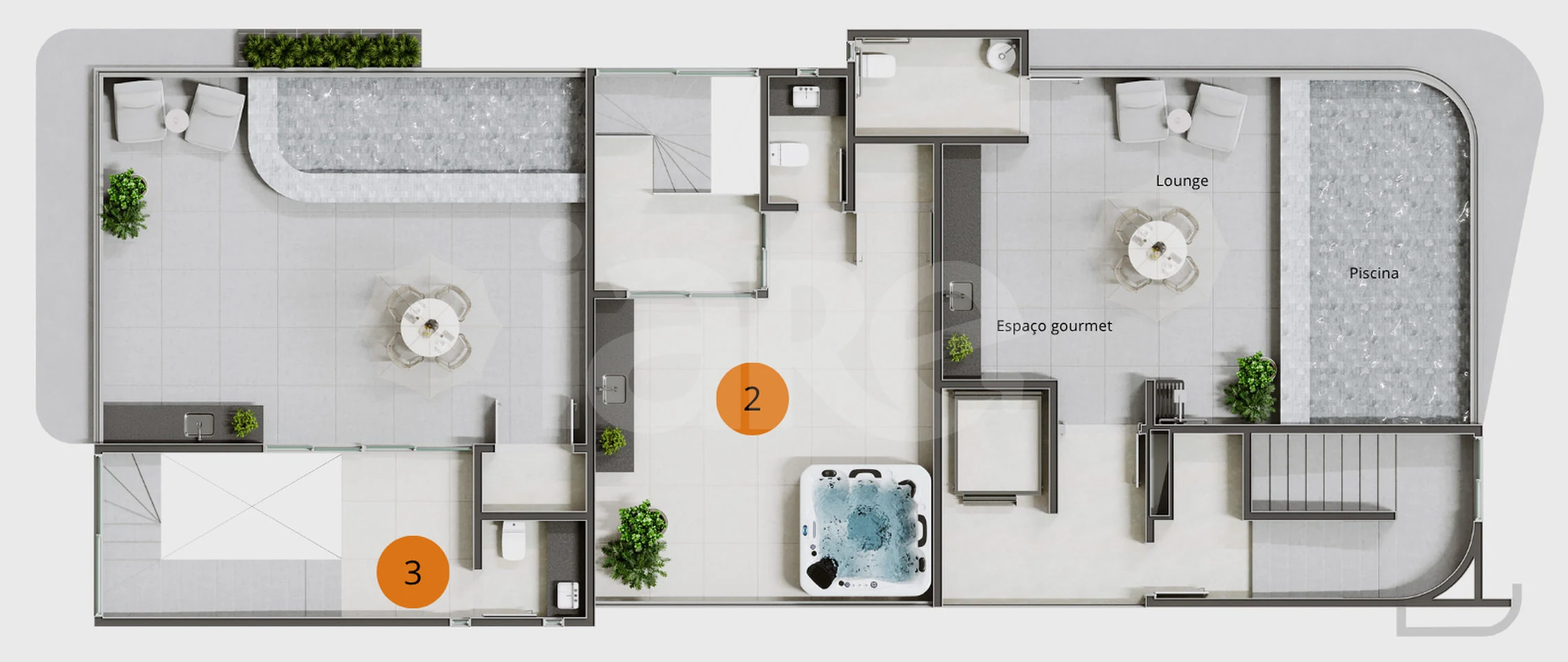 Planta — Pavimento rooftop