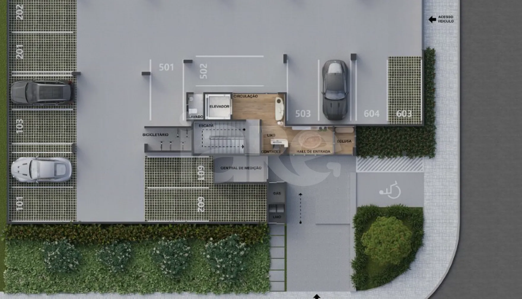 Planta — Pavimento garagem