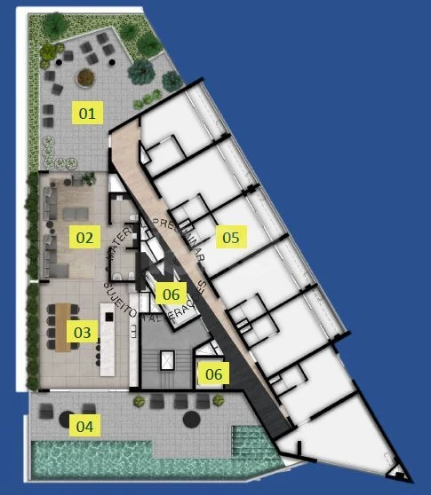 Planta — Implantação 18º pavimento