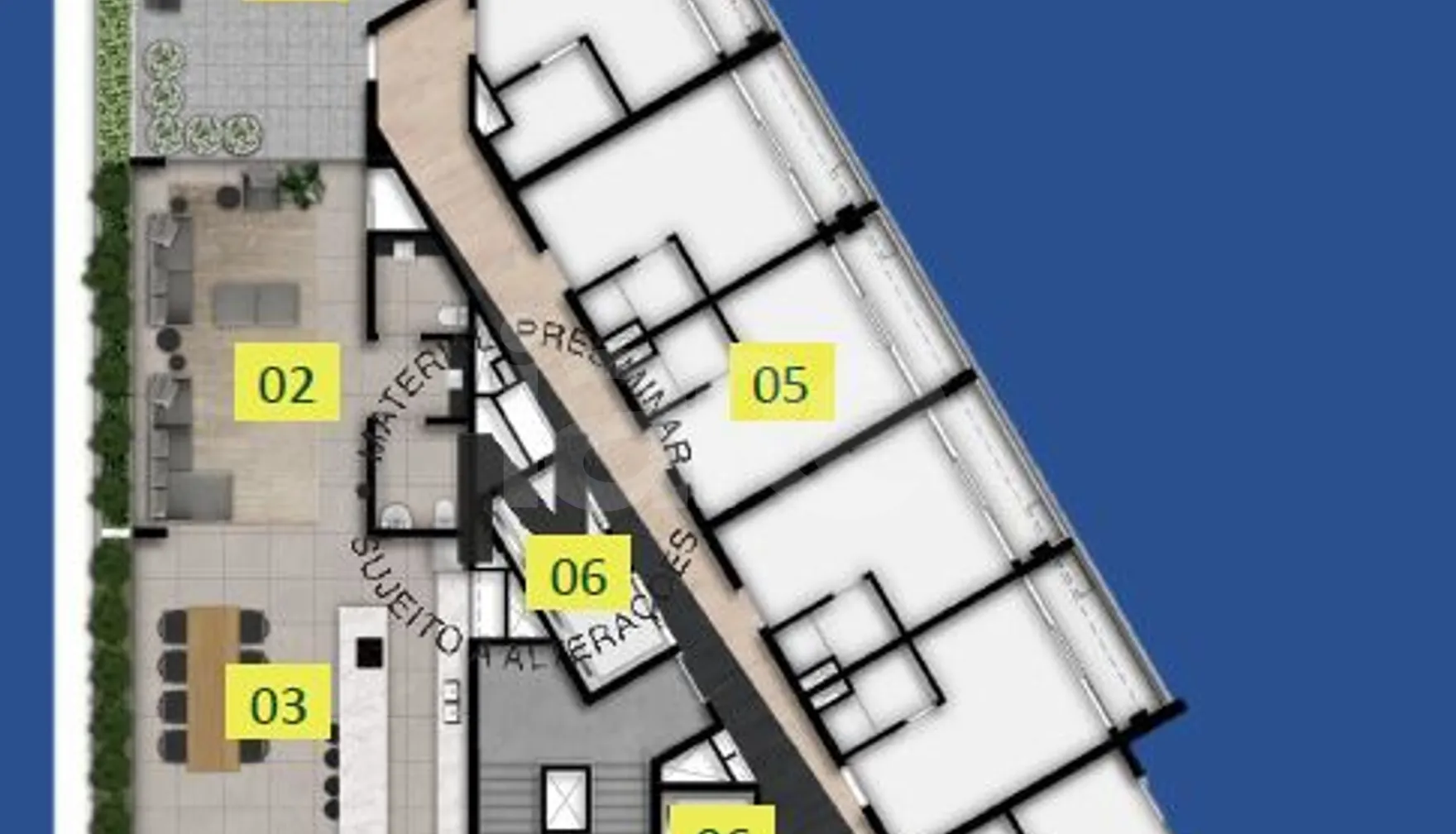 Planta — Implantação 18º pavimento