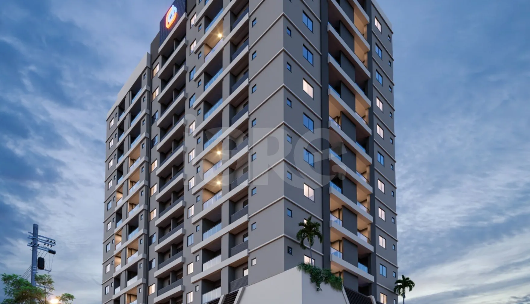 Clara Palace - Apartamento com 76,7 m², em Perequê — foto 1