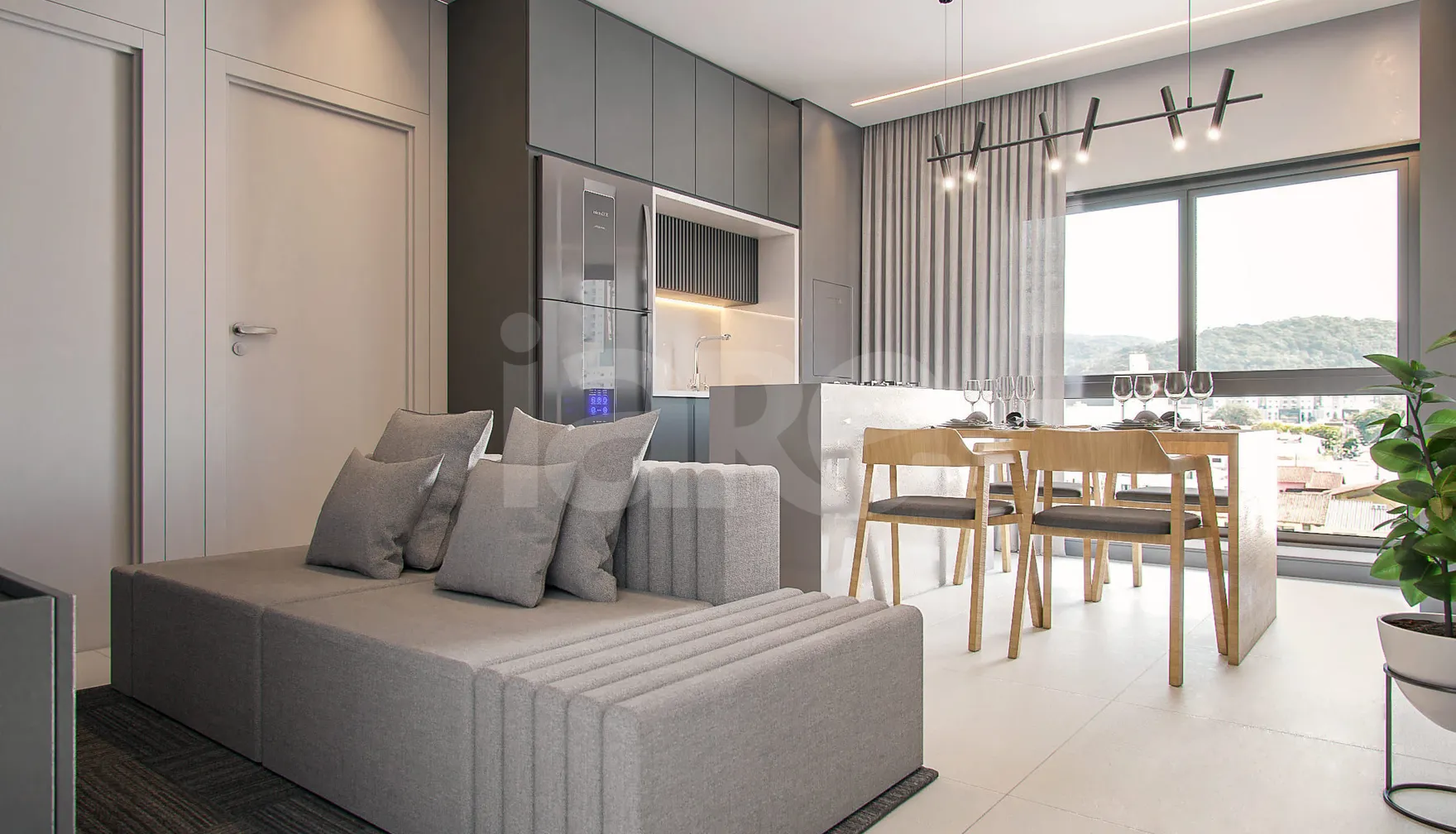 NF Moov Home Club - Apartamento com 52 m², em Nações — foto 3