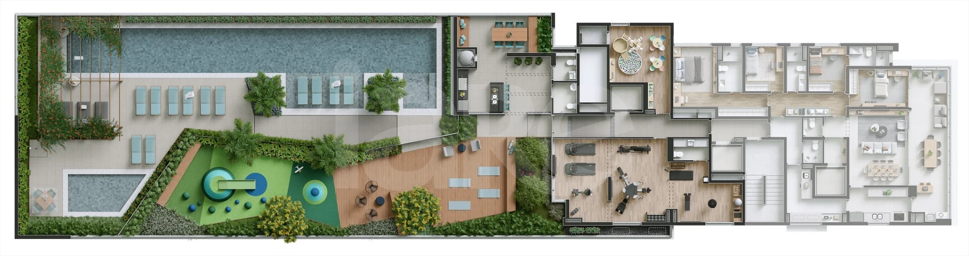 Planta — Pavimento lazer