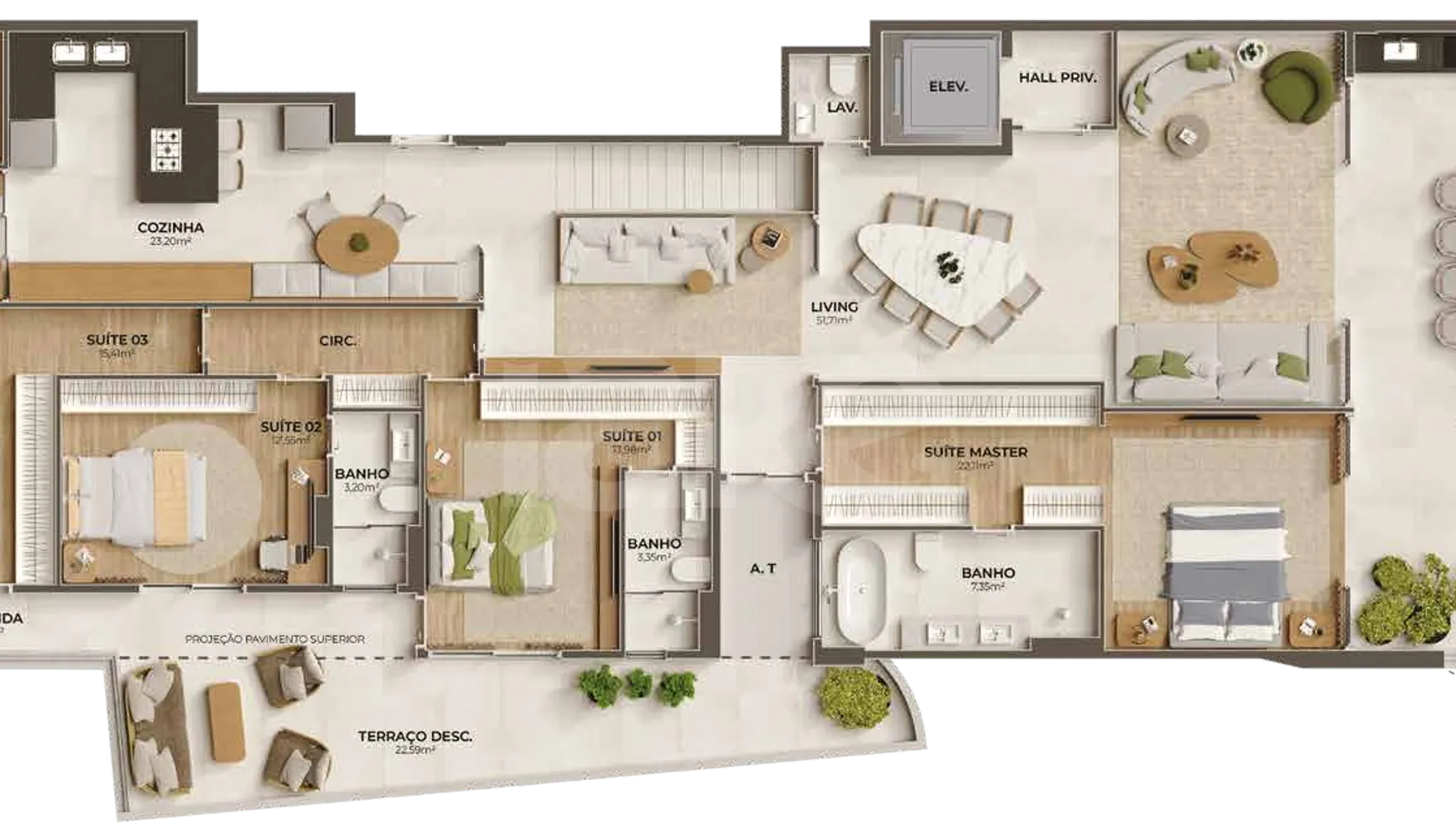 Planta — Garden 420,61 m²