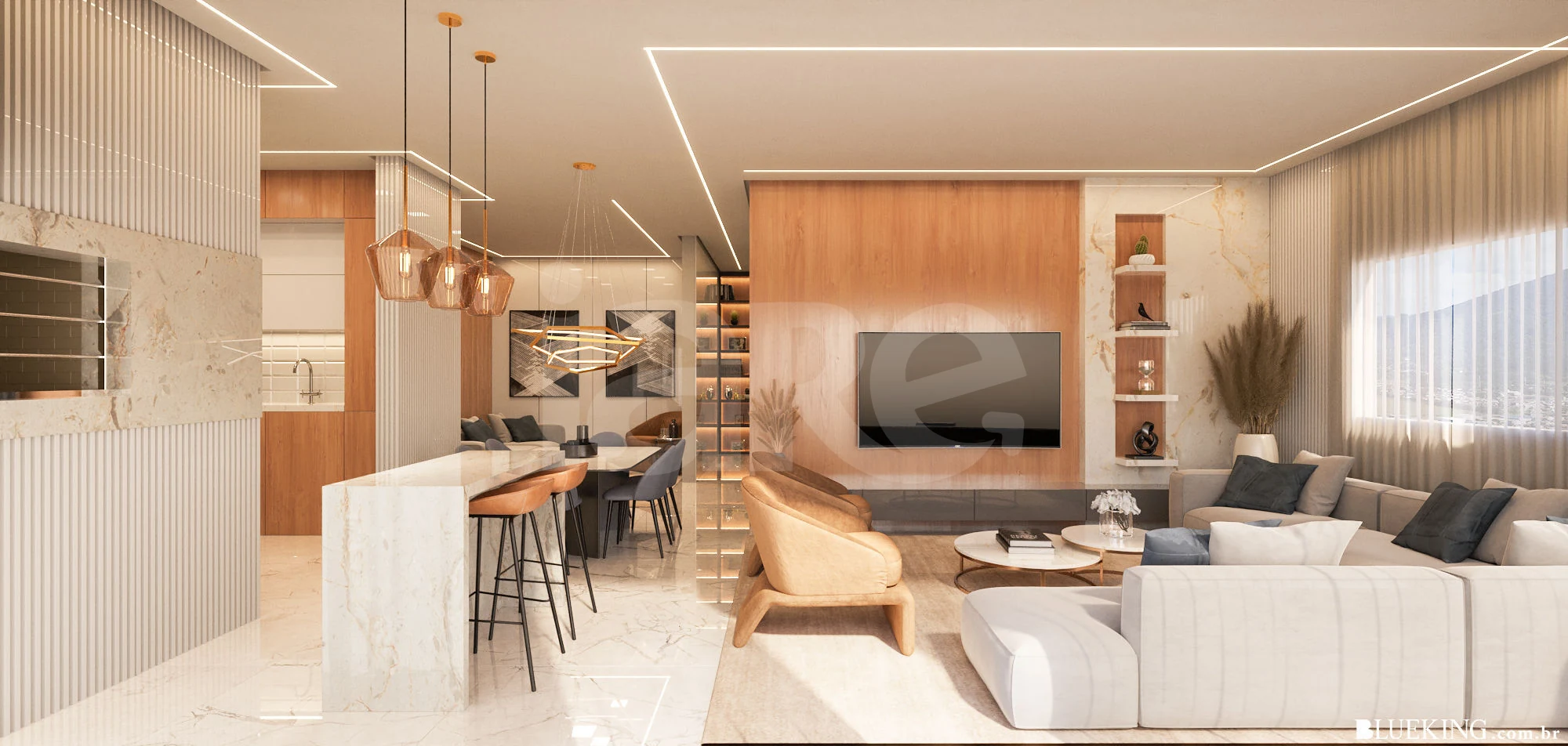 Turin Residenziale - Apartamento com 116,6 m², em Perequê — foto 2