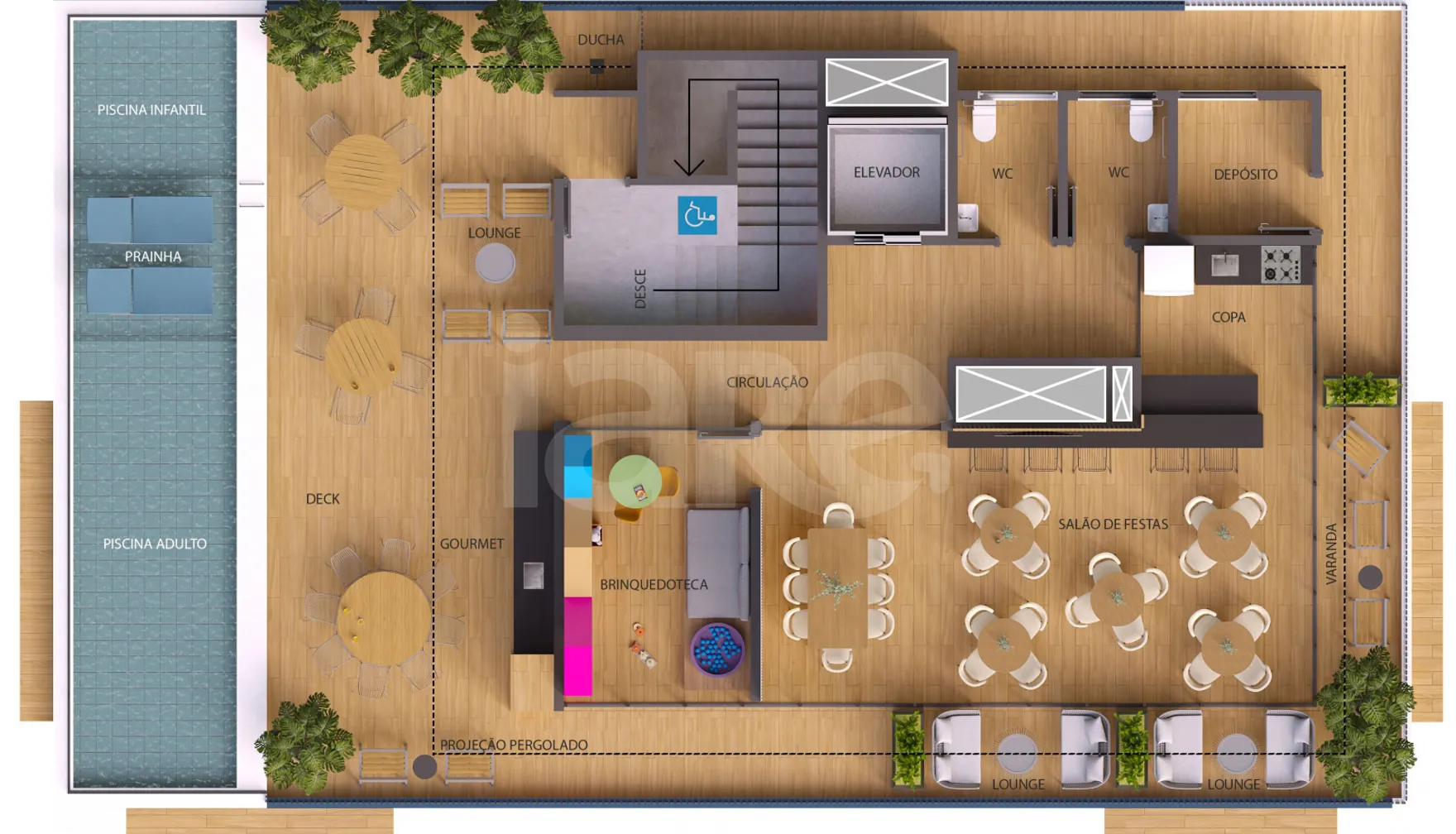 Planta — Pavimento rooftop