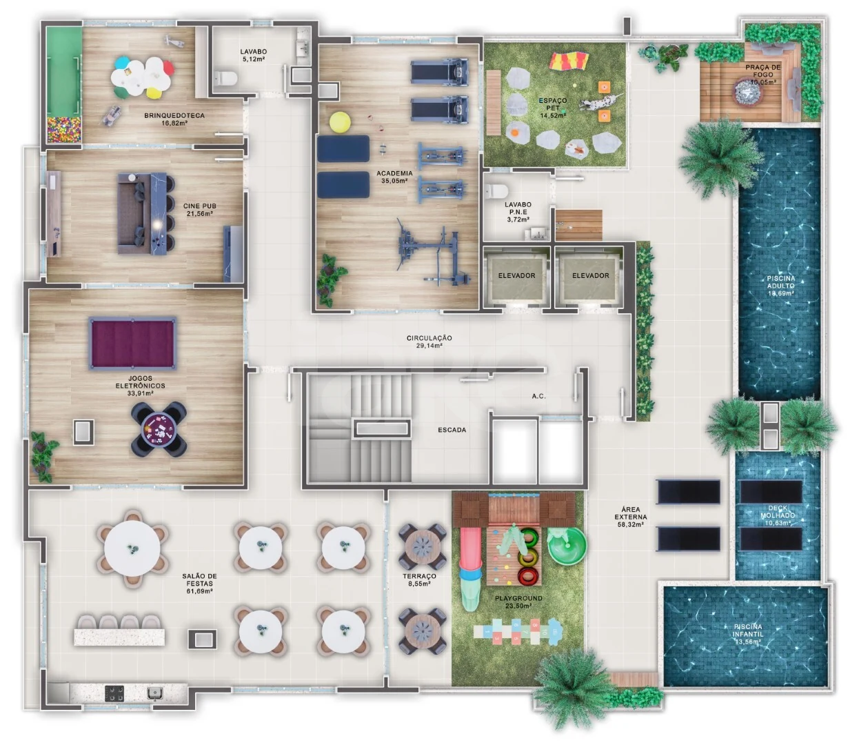 Planta — Pavimento rooftop a