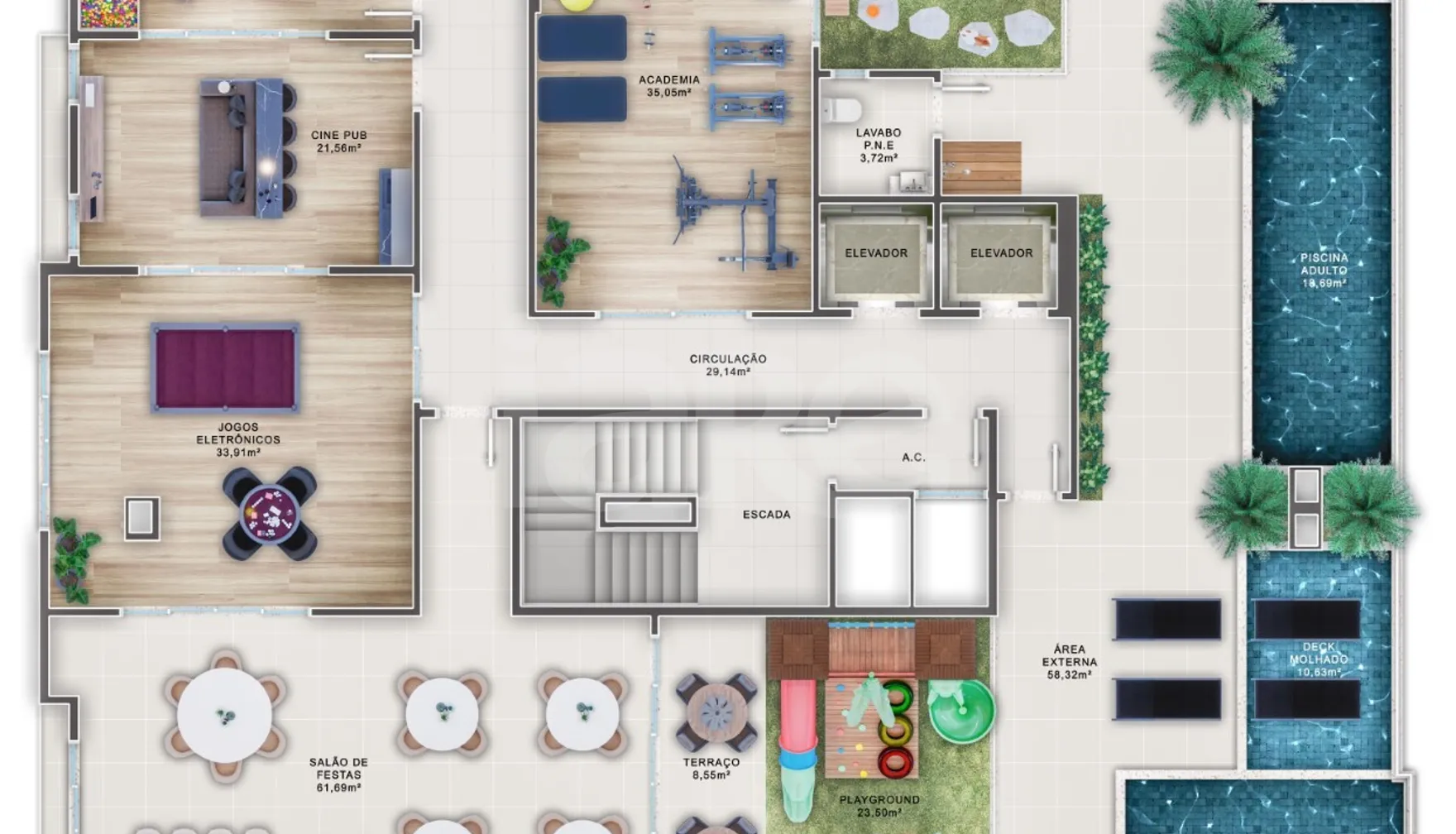 Planta — Pavimento rooftop a