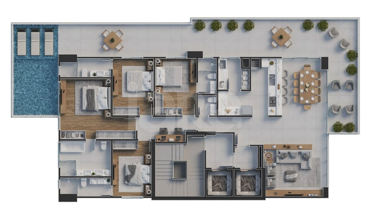 Planta — Garden 255 m²