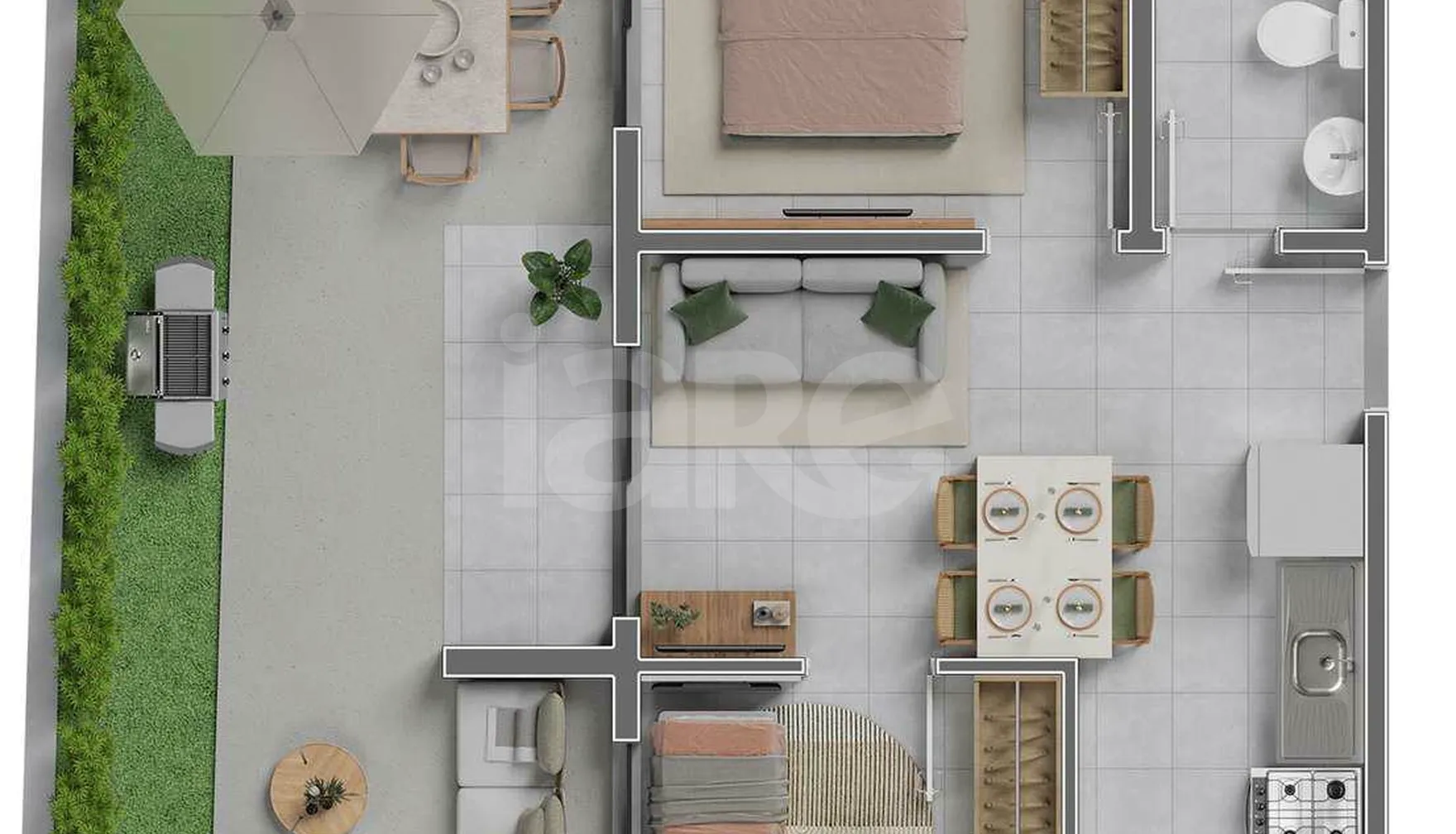 Planta — Garden 54,49 m²