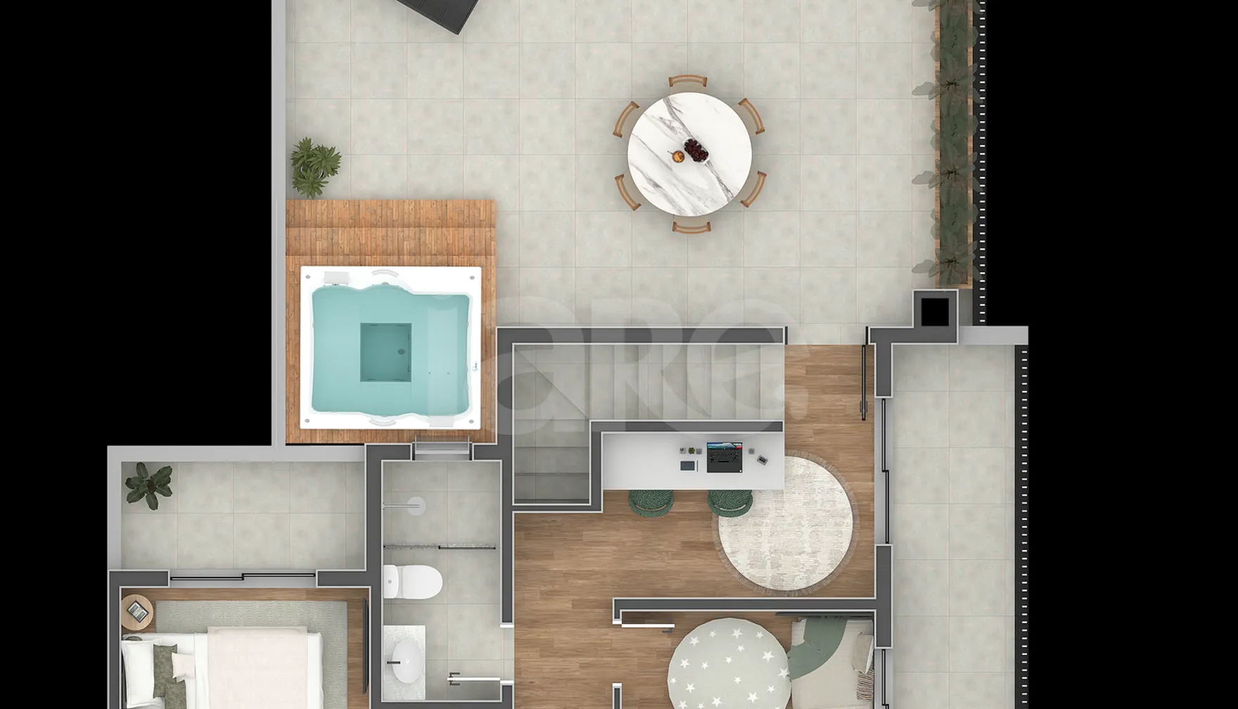Planta — Garden 103,47 m²