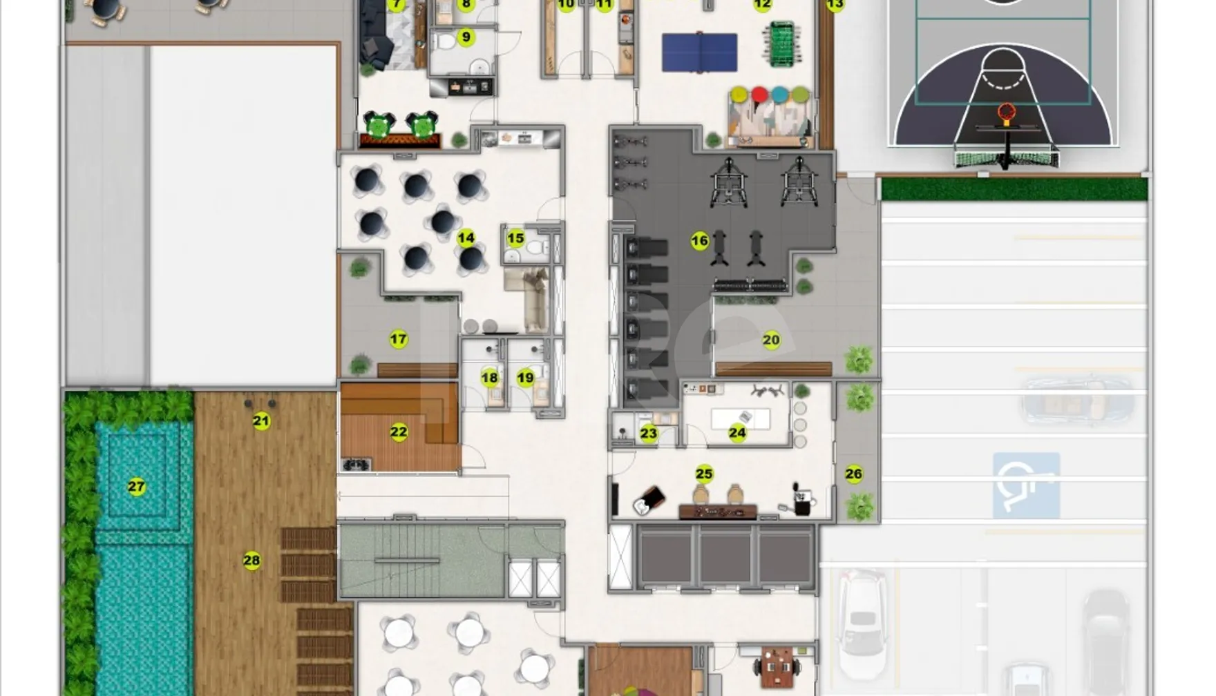 Planta — Pavimento lazer 2