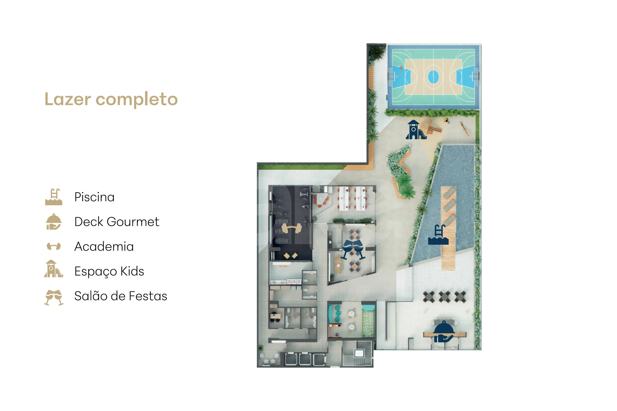 Planta — Implantação Lazer