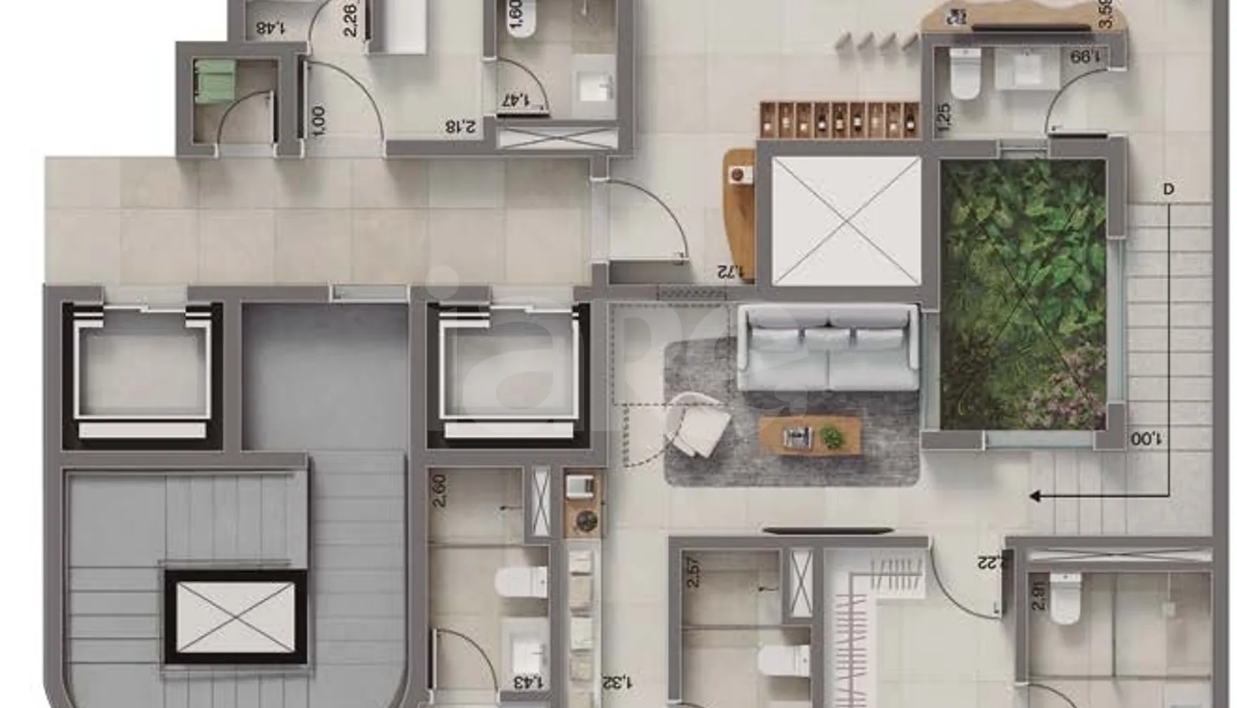 Planta — Apartamento 224,88 m²