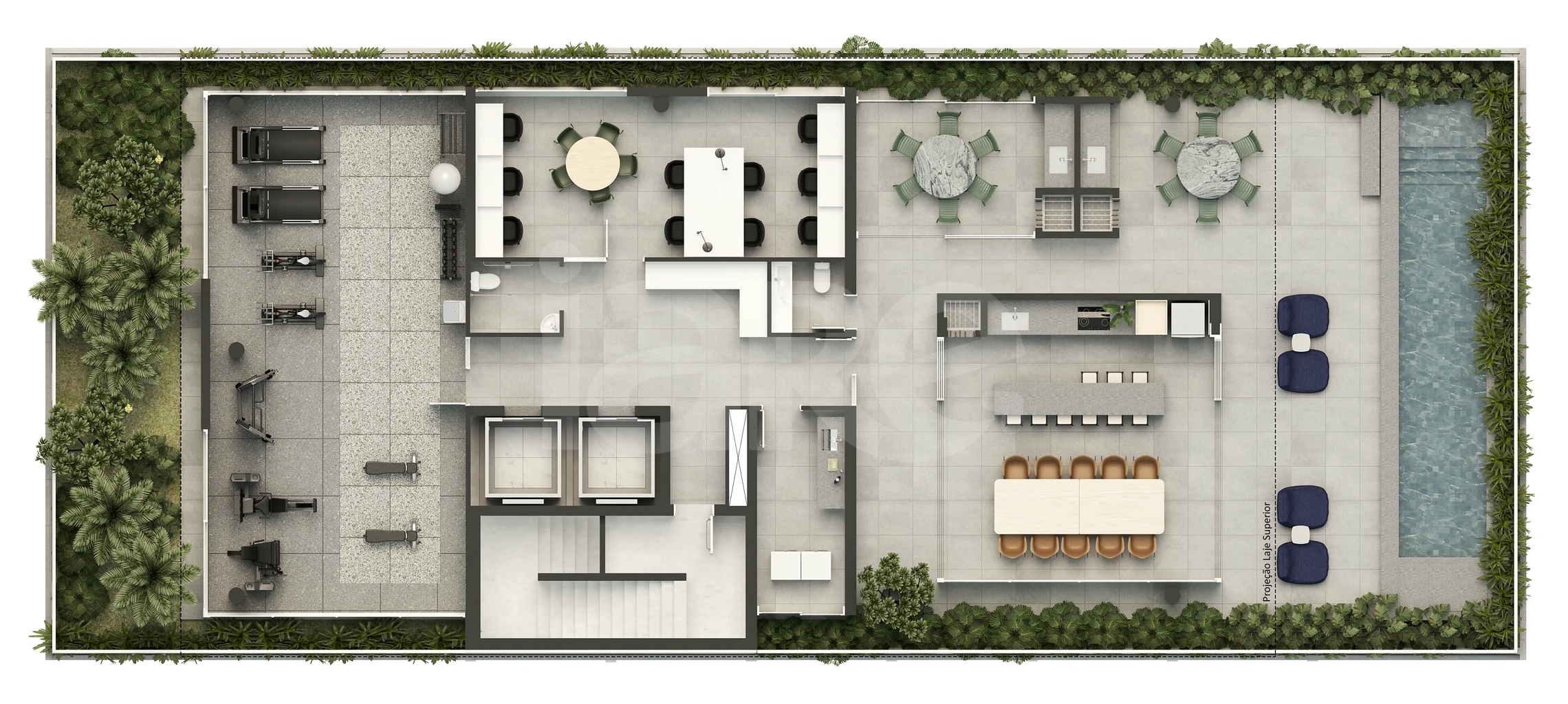 Planta — Pavimento Ático