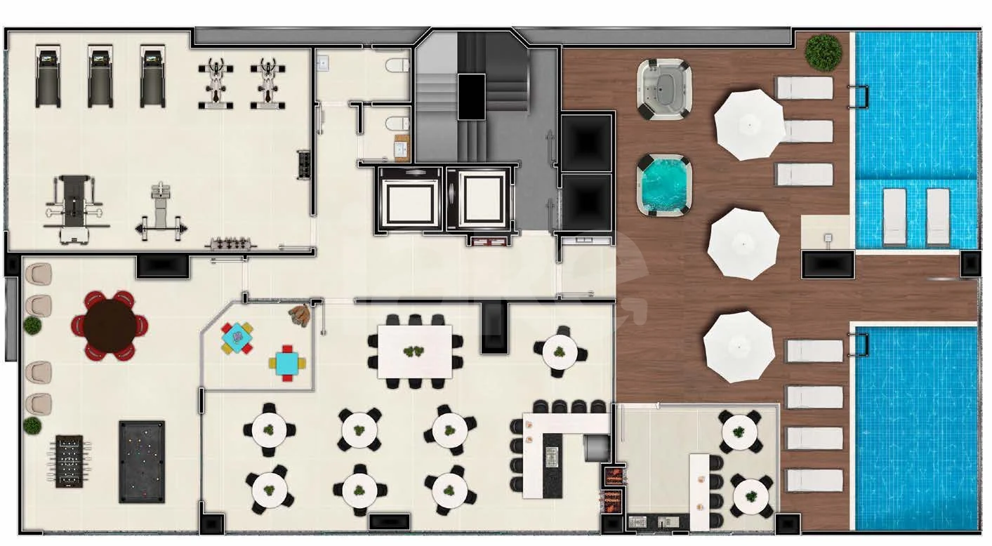 Planta — Pavimento lazer