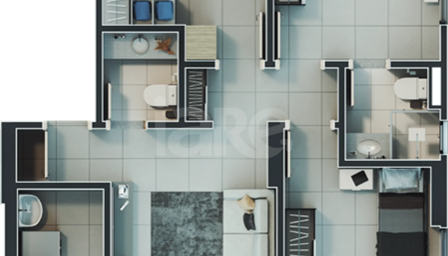 Planta — Apartamento 91 m²