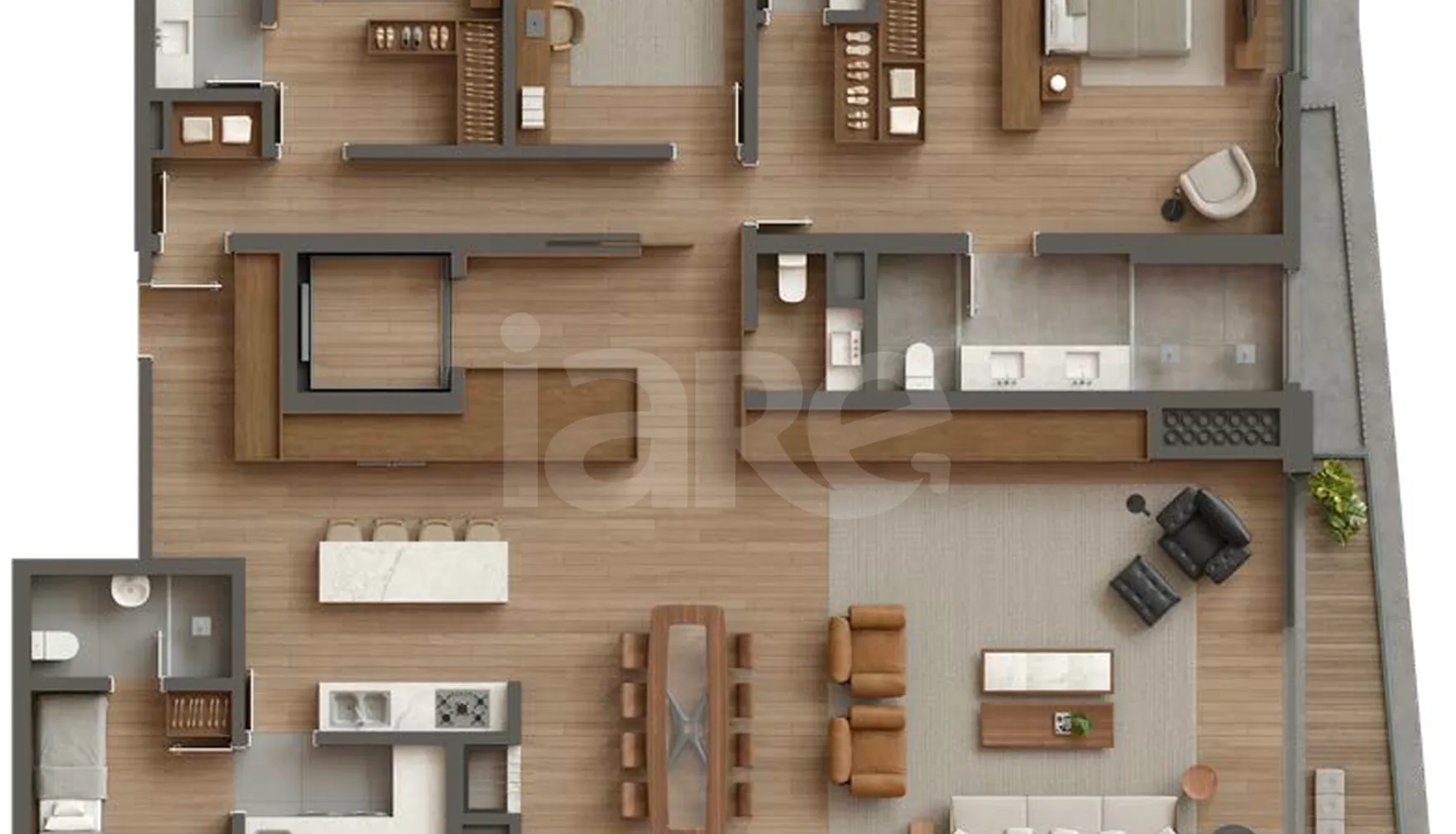 Planta — Apartamento 265,23 m²