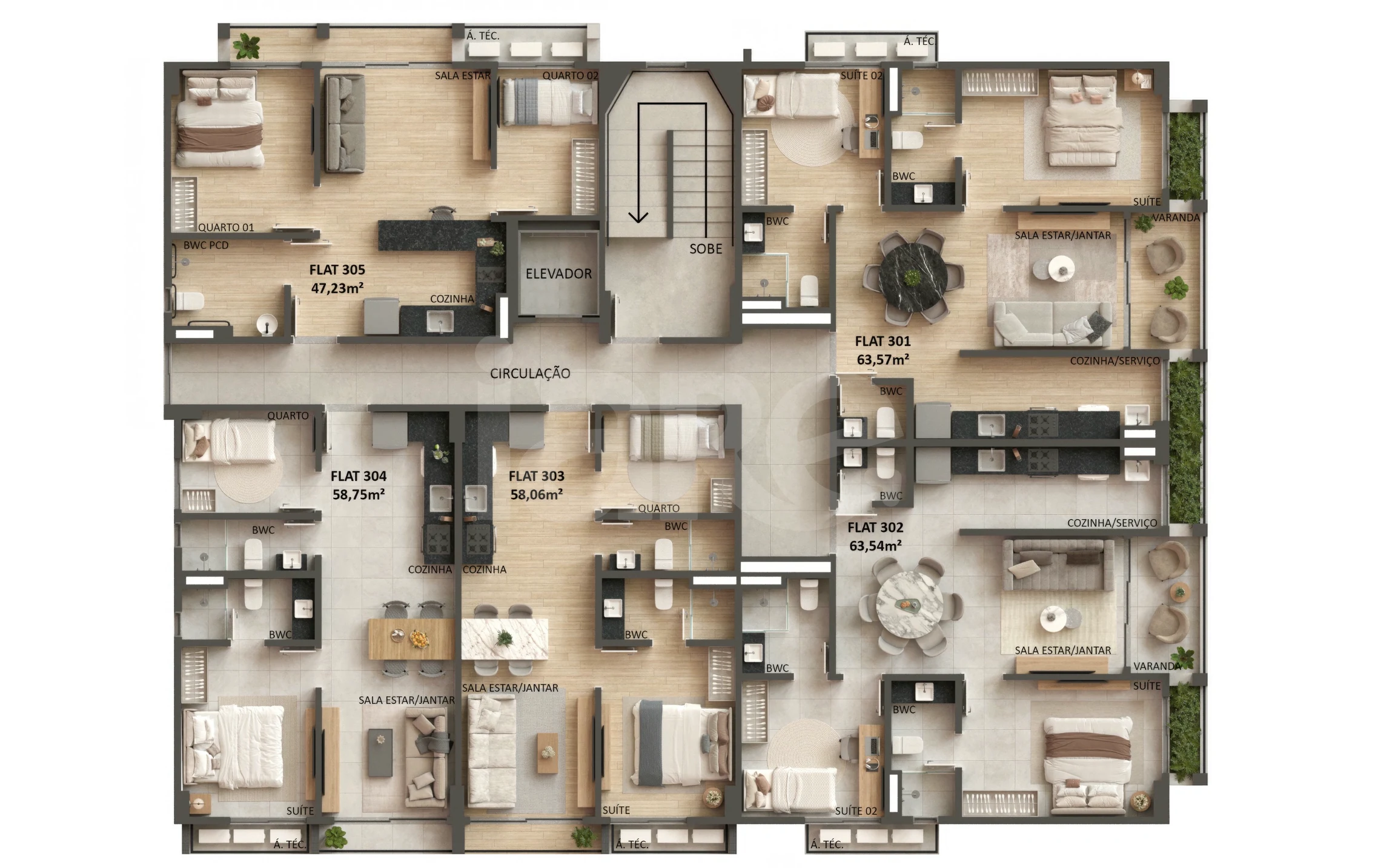 Planta — Pavimento 3