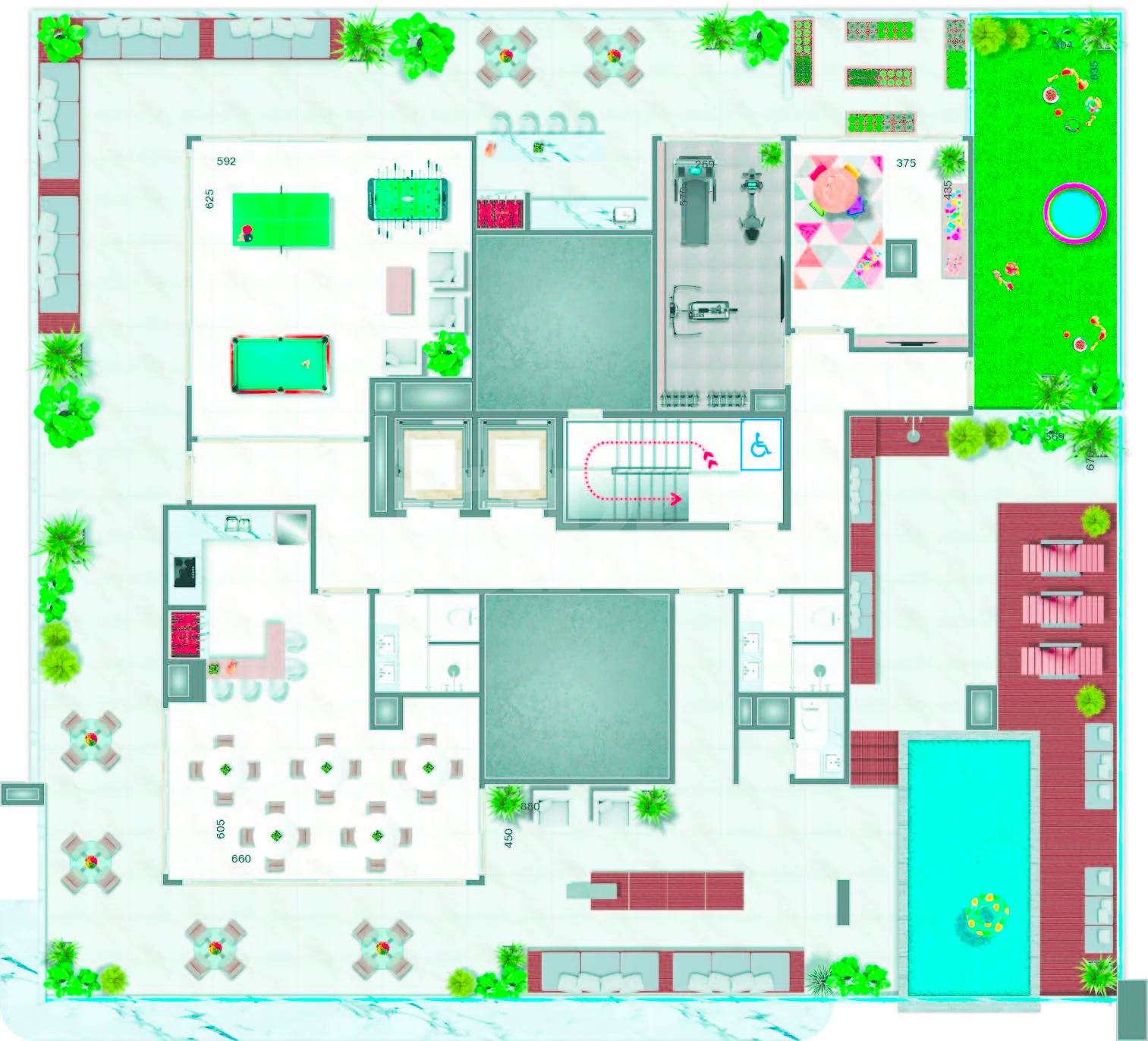 Planta — Pavimento rooftop