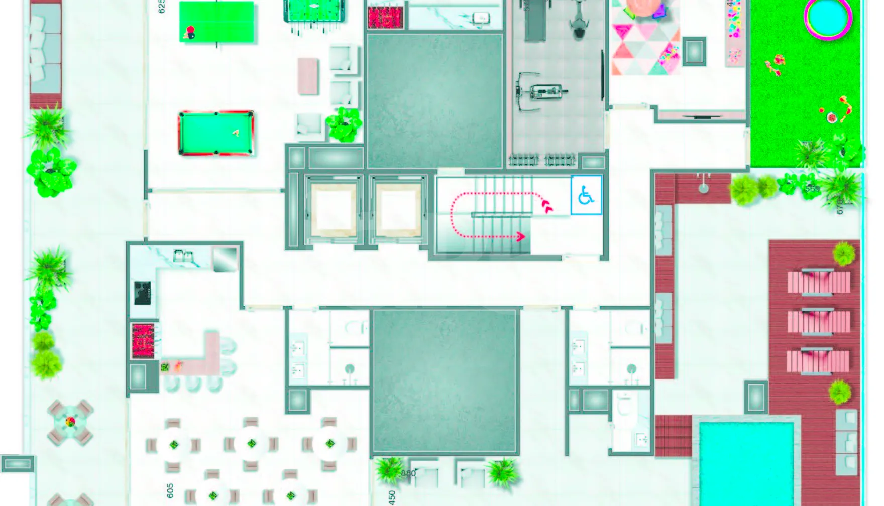 Planta — Pavimento rooftop