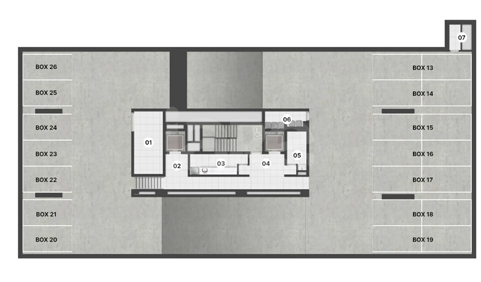 Planta — Pavimento subsolo 2