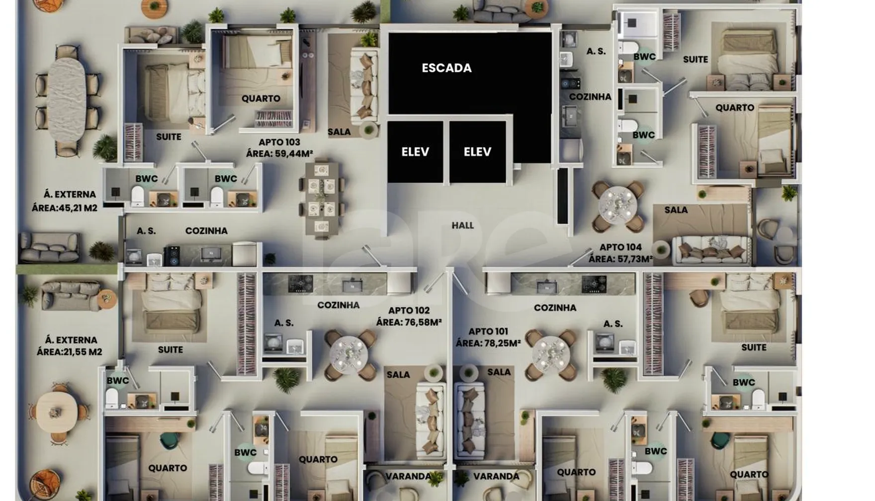 Planta — Pavimento 1