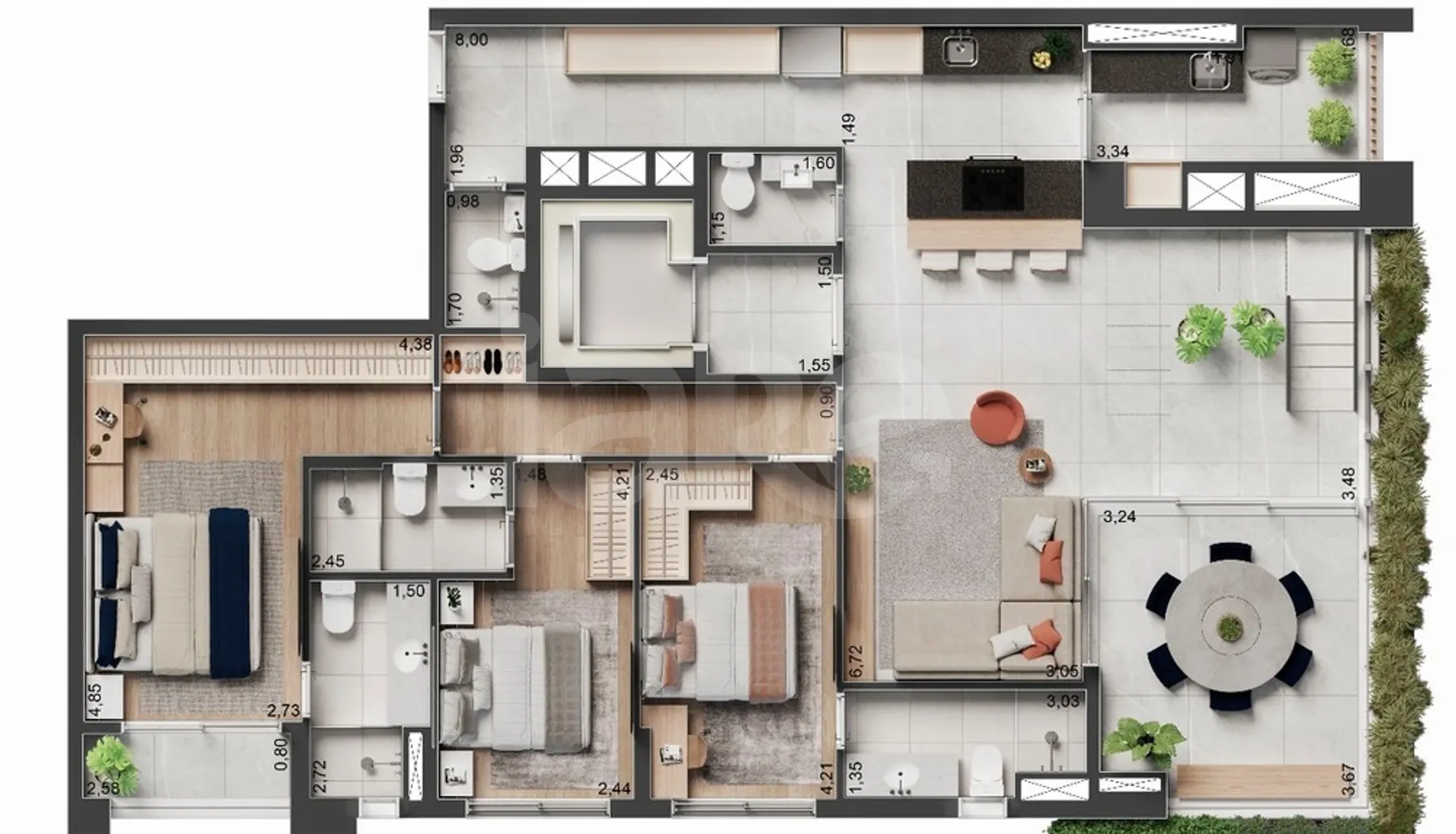 Planta — Garden 248,3 m²