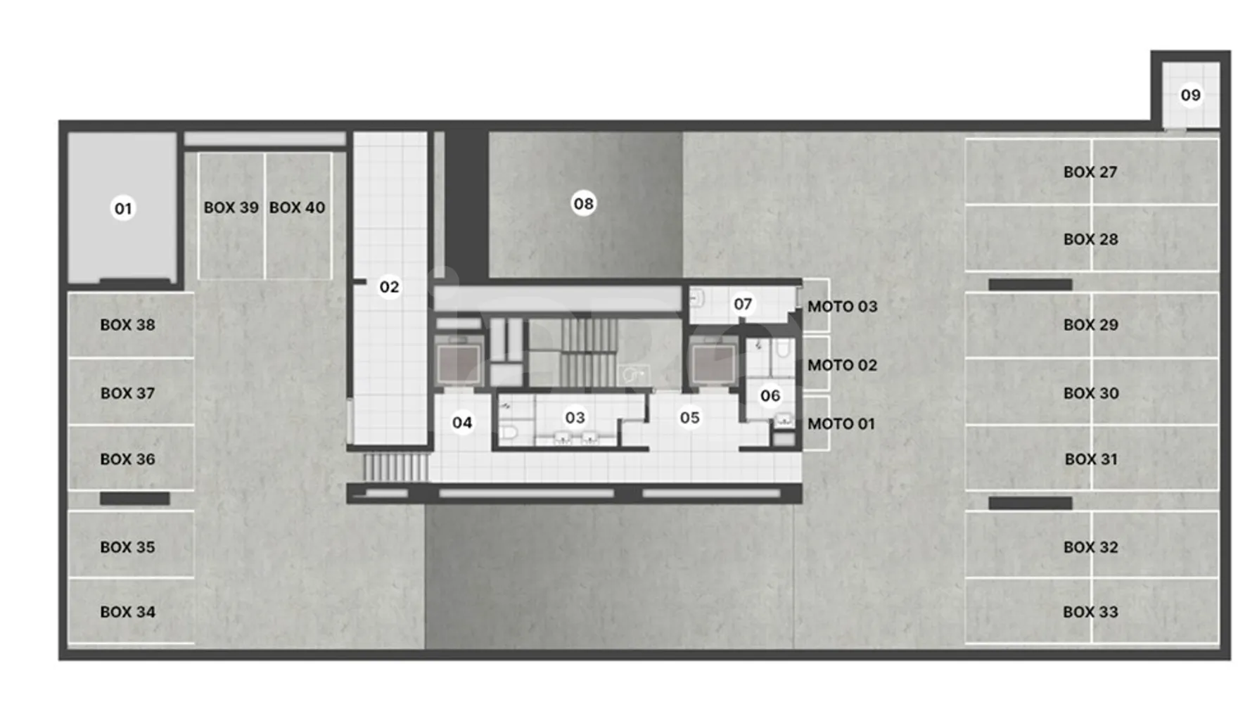 Planta — Pavimento subsolo 3