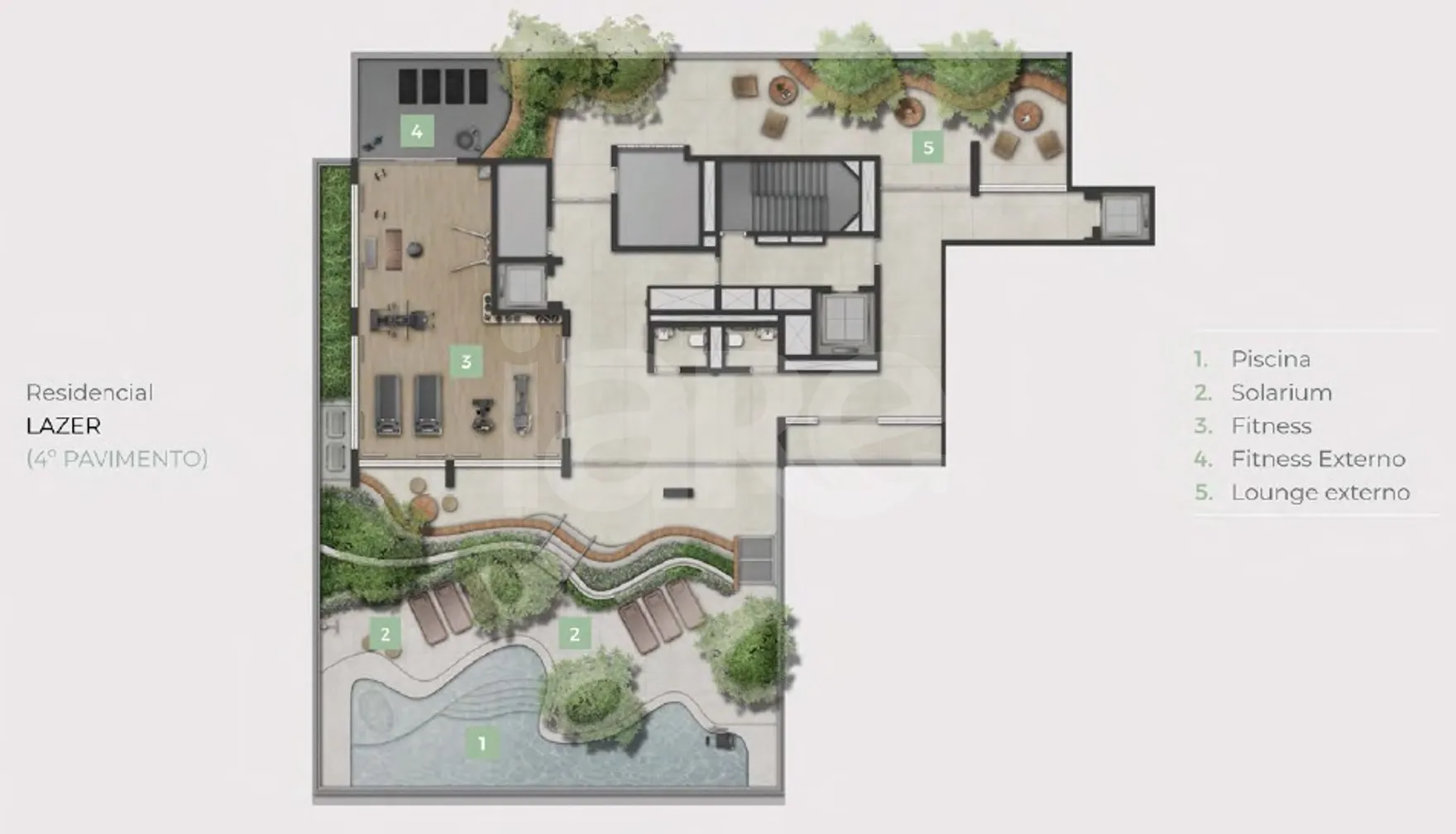 Planta — Pavimento lazer