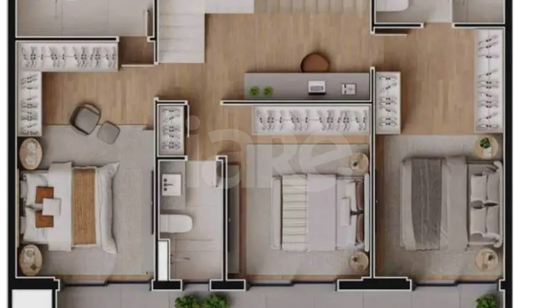 Planta — Apartamento 134,28 m²