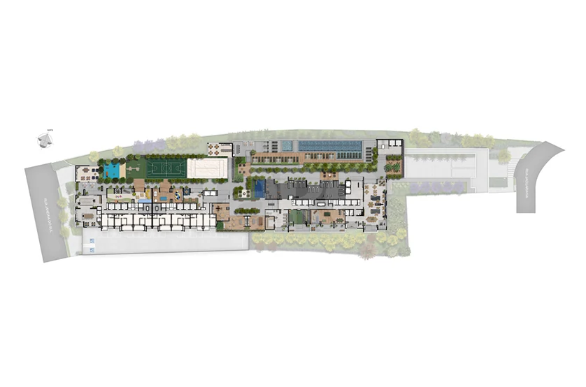 Planta — Pavimento lazer