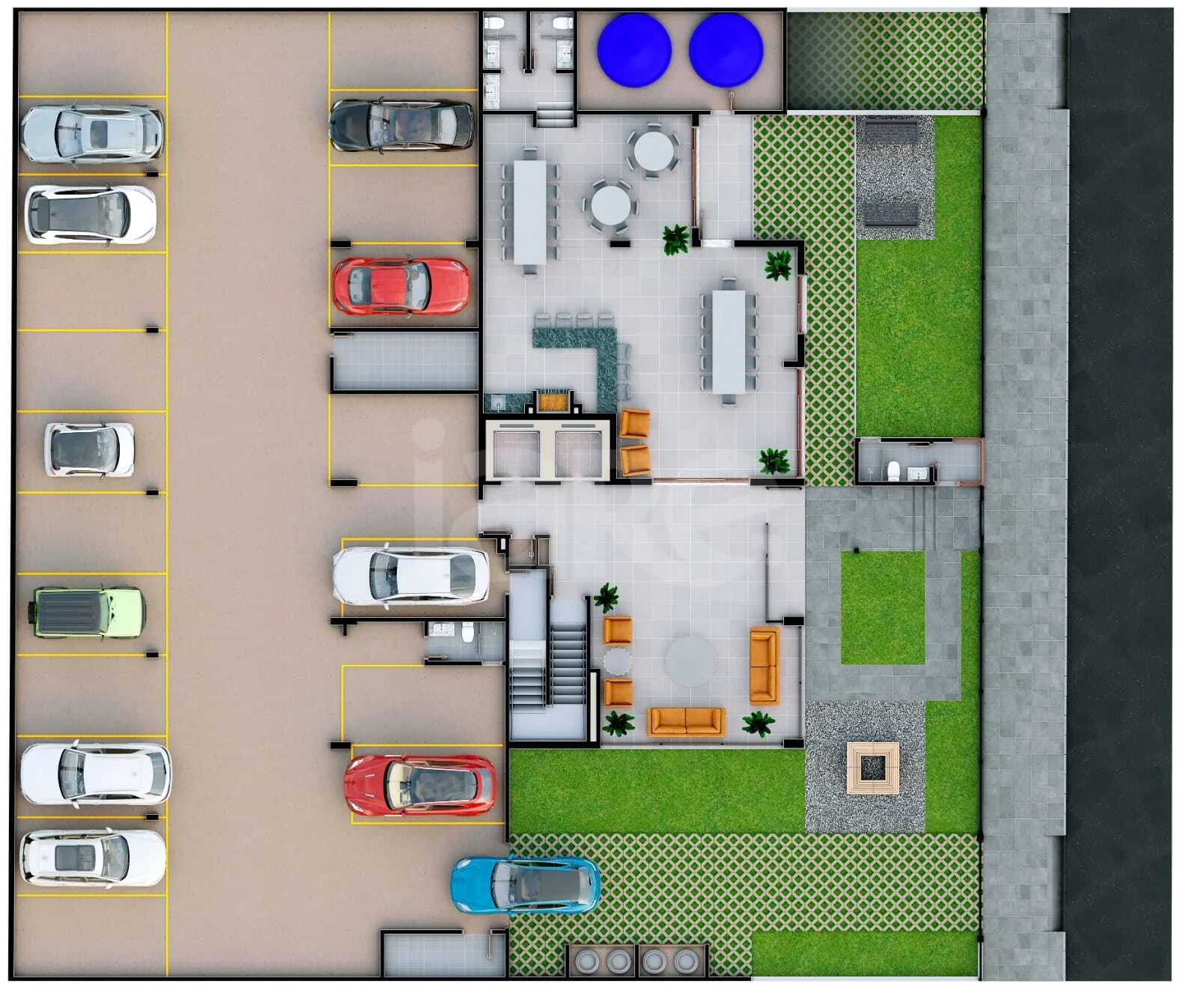 Planta — Pavimento garagem 2