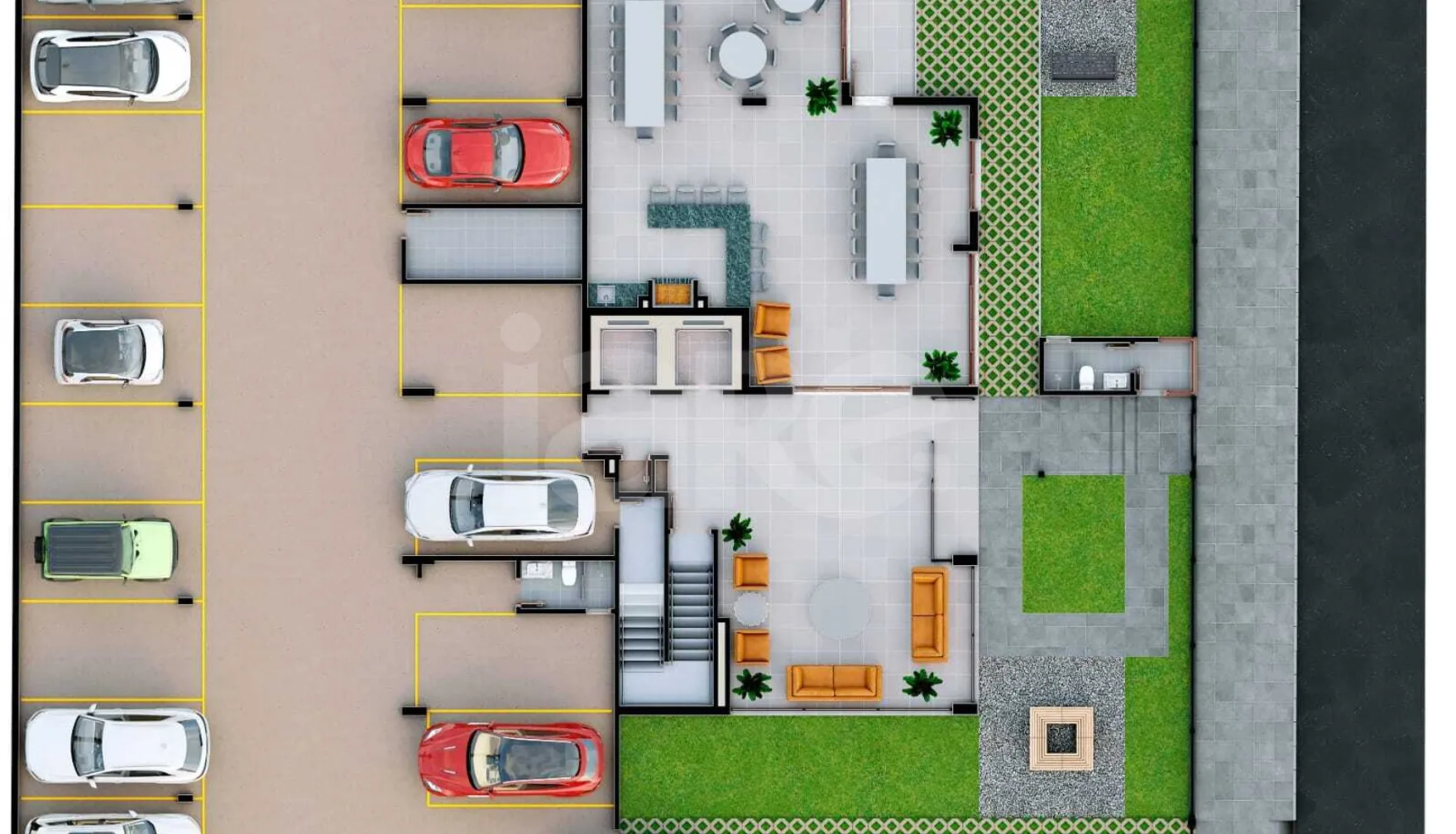 Planta — Pavimento garagem 2