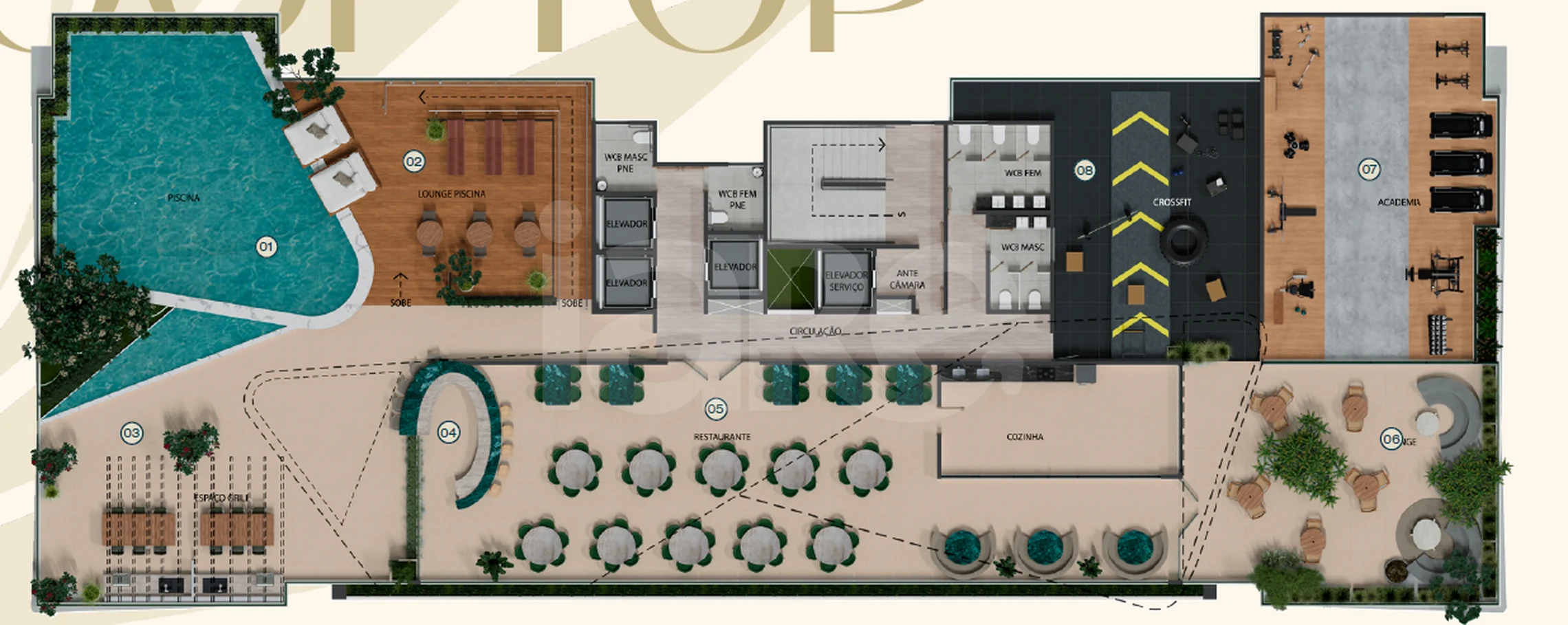 Planta — Pavimento rooftop