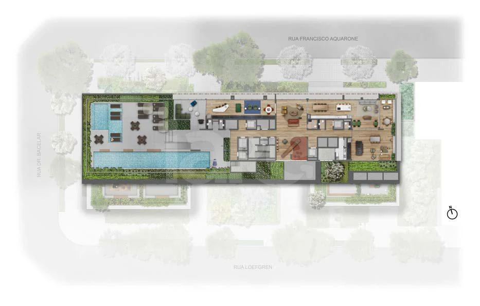 Planta — Pavimento lazer